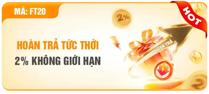 F1686l Tham gia cá cược nhận hoàn trả tức thì 2%